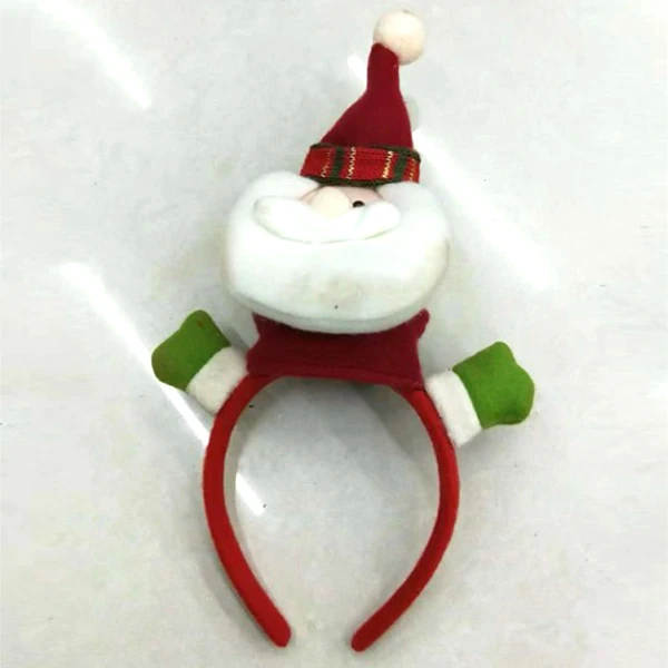 New Christmas Decoration Props Children's Christmas Head Buckle Hoop Festival Party Decorations(Big head Old man