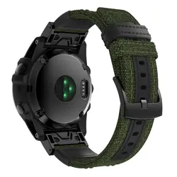 Quick Fit для Garmin Fenix 5X5 plus 22 26 мм тканый нейлоновый ремешок для часов Fenix 3 3HR/Forerunner 935/приближение S60 браслет