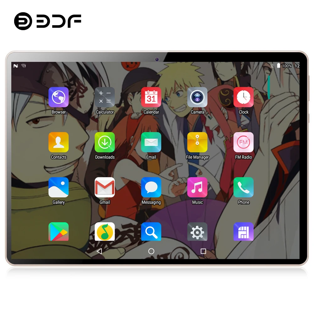 BDF, планшет, 10 дюймов, две sim-карты, 3G, телефонные звонки, планшеты, ПК, Android 7,0, четыре ядра, 4 ГБ/64 ГБ, планшет, 1920*1200, ips, планшет, 10,1