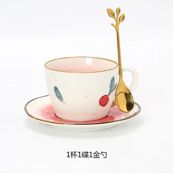 

Nordic Ceramic Simple Coffee Cup With Spoon White Luxury Afternoon Tea Cups Office Coffee Set Tasse A Cafe Reusable Cup BA60BYD