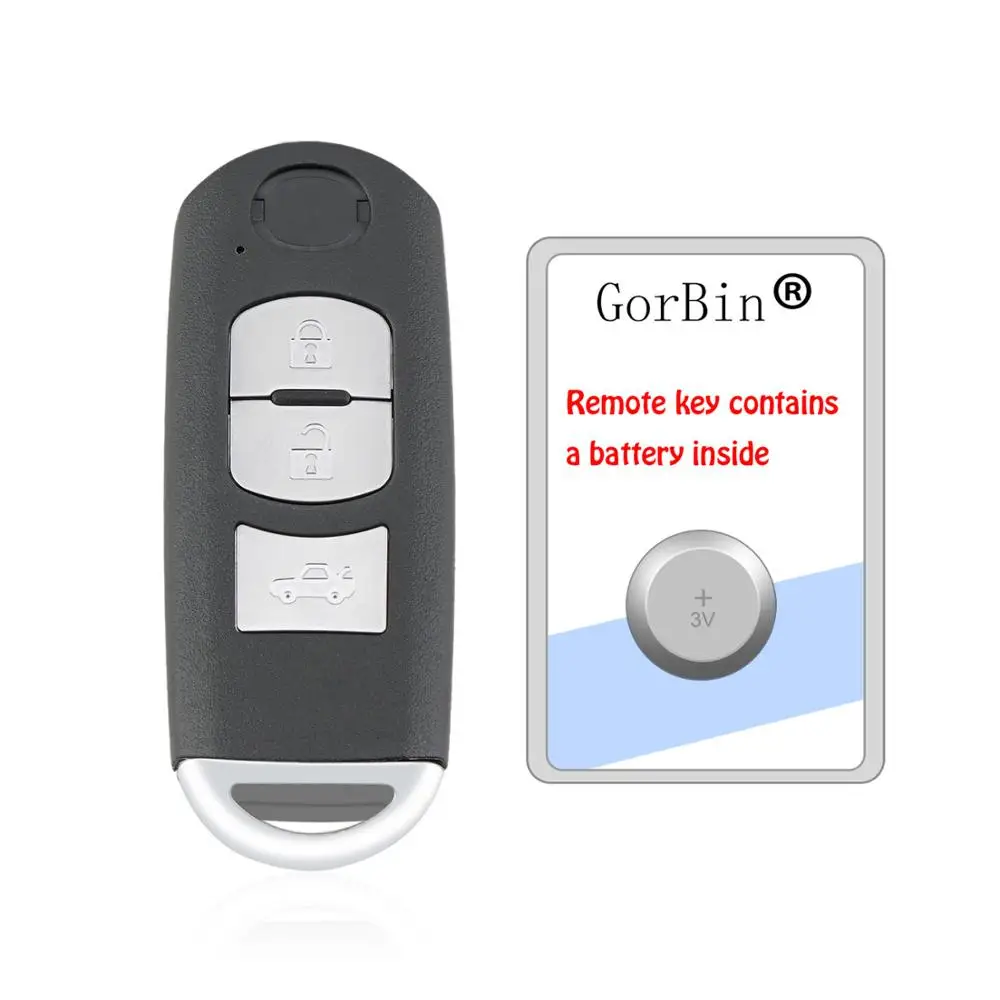 

3 Buttons Smart Car Key for MAZDA CX-3 CX-5 Axela Atenza Model 433mhz Car Remote Key Control SKE13E-01/02 ID49 Chip