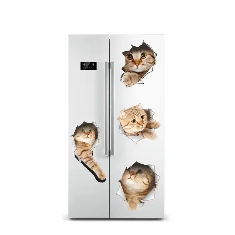 Calcomanía para refrigerador de pingüino calcomanías de nevera cocina