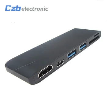 

USB 3.0 Hub Type-C To 4K*2K HDMI Charging Card Reader Adapter For MacBook Pro Support USB 3.0 superspeed