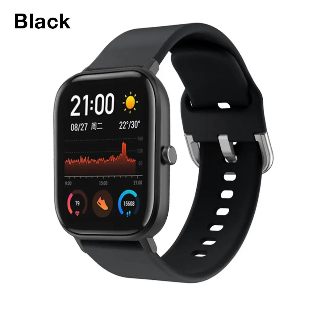 2 мм силиконовые ремешки для часов сменные Huami Amazfit GTS умные аксессуары