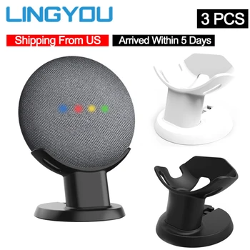 

(From US) 3 Pcs Original Google Home Mini Mount Stand Voice Assistants Compact Holder Kitchen Bedroom Study Audio Holder