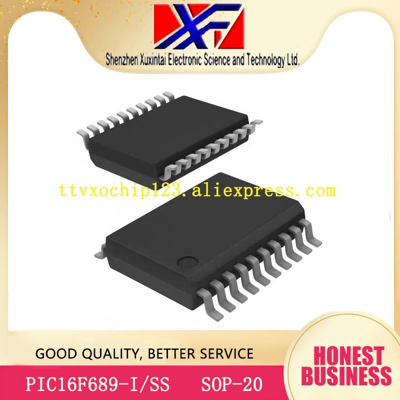 10 шт./лот PIC16F689-I/SS 16F689 PIC16F689 IC MCU 8BIT 7KB FLASH SOP-20 | Обустройство дома