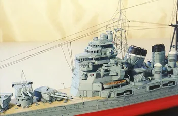 

1: 250 Japanese Kaohsiung-class heavy cruiser Takao paper model handmade DIY