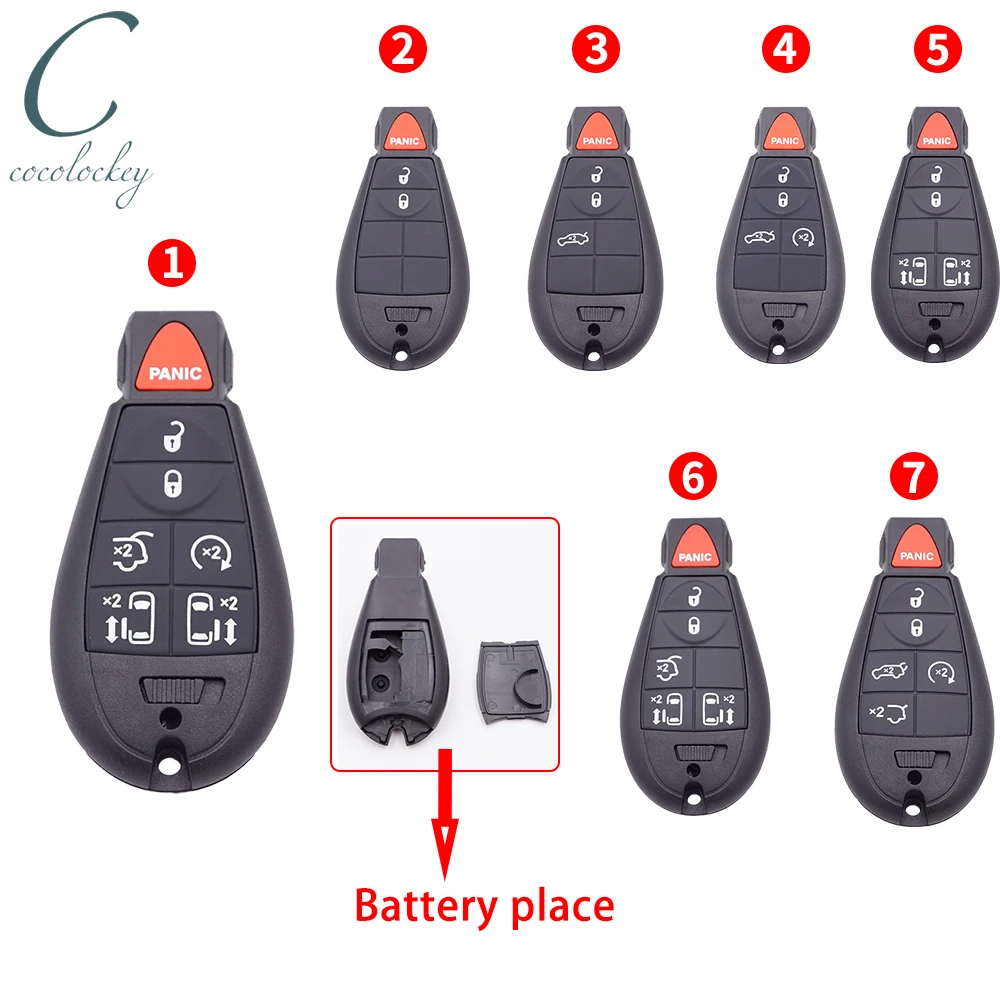 Cocolockey корпус автомобильного ключа дистанционного управления для Chrylser 300C JEEP Commander