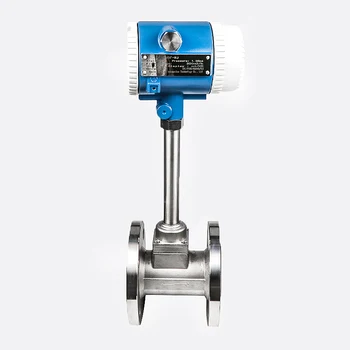 

DN50 Pipeline vortex flow meter for steam with 4-20mA output pulse butane gas flow transmitter