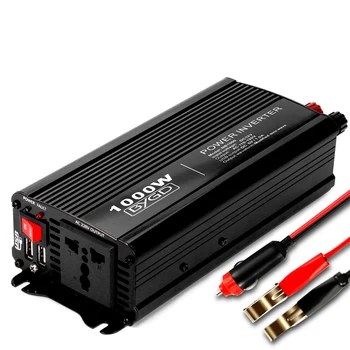 

BYGD Power Inverter 1000W 12V DC to 110V AC Converter with Outlets and 2x1.0A USB Ports Car Inverter