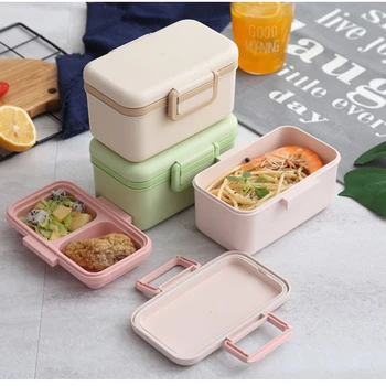

Portable Leak-proof Lunch Box Healthy Material Lunch Box Dinnerware Food Storage Container Food Box Children School Office