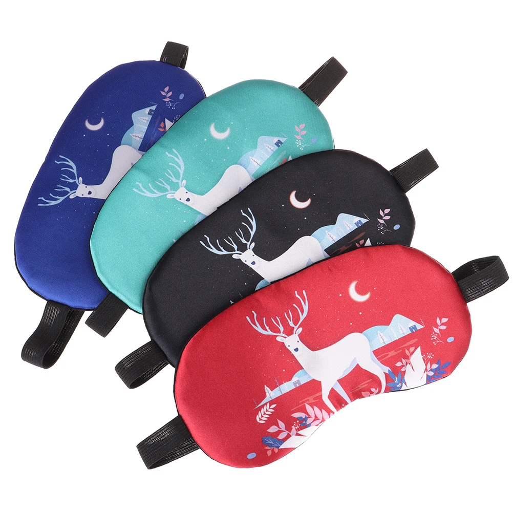 1pcs Cartoon Sleep Rest Eye Mask Padded Shade Cover For Travel Eye Relax Sleeping Aid Eye Patch Shading