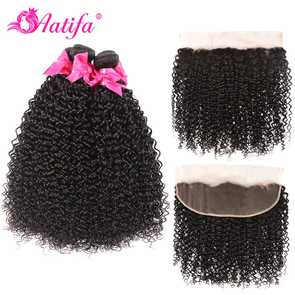 Brazilian-Kinky-Curly-Bundles-With-Closure-Hair-Extension-3-Bundles-With-Frontal-100-Human-Remy-Hair