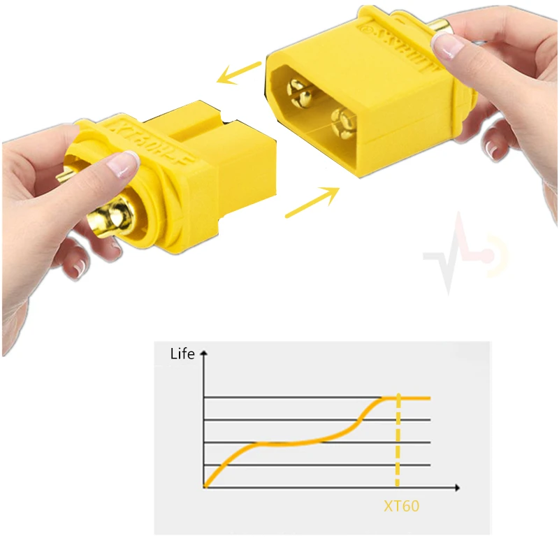 Lot de connecteurs XT60 mâle/femelle pour batterie drone RC