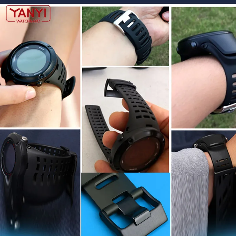 Flexible Rubber Watchband Replacement Strap
