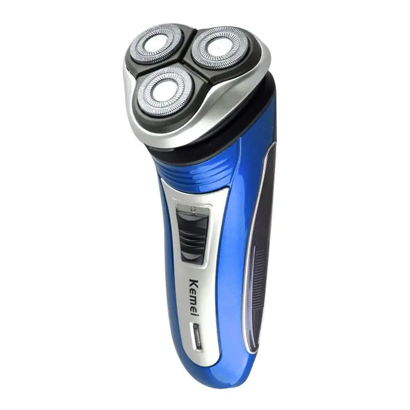 

Kemei KM-2801 Men's rechargeable three heads floating head electric razor beard trimmer EU Plug