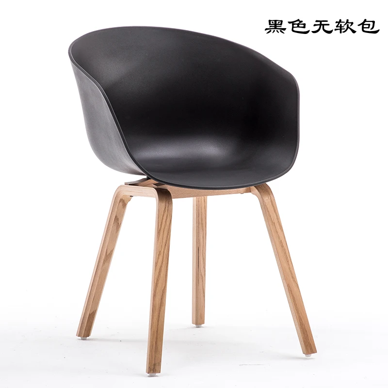 Обеденный стул Фабричный магазин скандинавский из цельного дерева простое