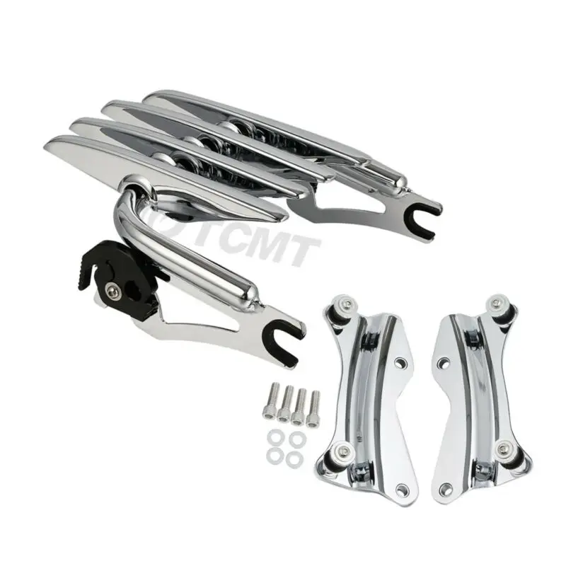 Motorcycle Detachable Stealth Luggage Rack Docking Hardware For Harley Touring Road King Street Electra Glide FLHX FLHR 2014-23