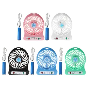 

100% Brand New and High Quality Portable Outdoor LED Light Fan Air Cooler Mini Desk USB Fan With 18650 Battery