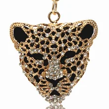 Европейская версия леопарда брелок-голова корейский стиль аксессуары бутик выдалбливают голова тигра креативный брелок производитель