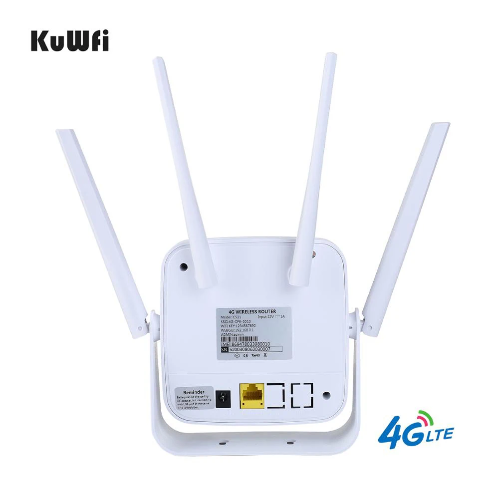Высокоскоростной 4G LTE маршрутизатор KuWFi CAT6 сим карта Wi Fi беспроводной модем CPE WiFi с