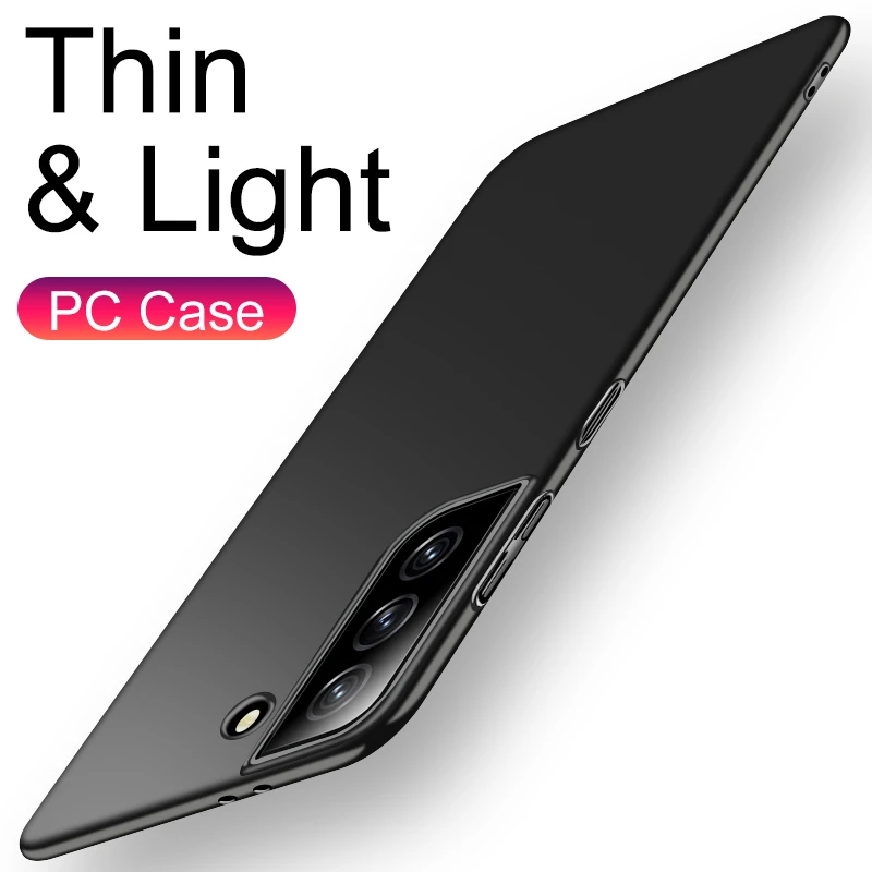 cheap galaxy s22 ultra case Ultra Thin PC Back Cover Case For Samsung Galaxy S21 S20 Fe Ultra S10 Plus A72 A52 A32 A71 A51 A31 A70 A50 A40 Hard Matte Shell cheap galaxy s22 ultra case