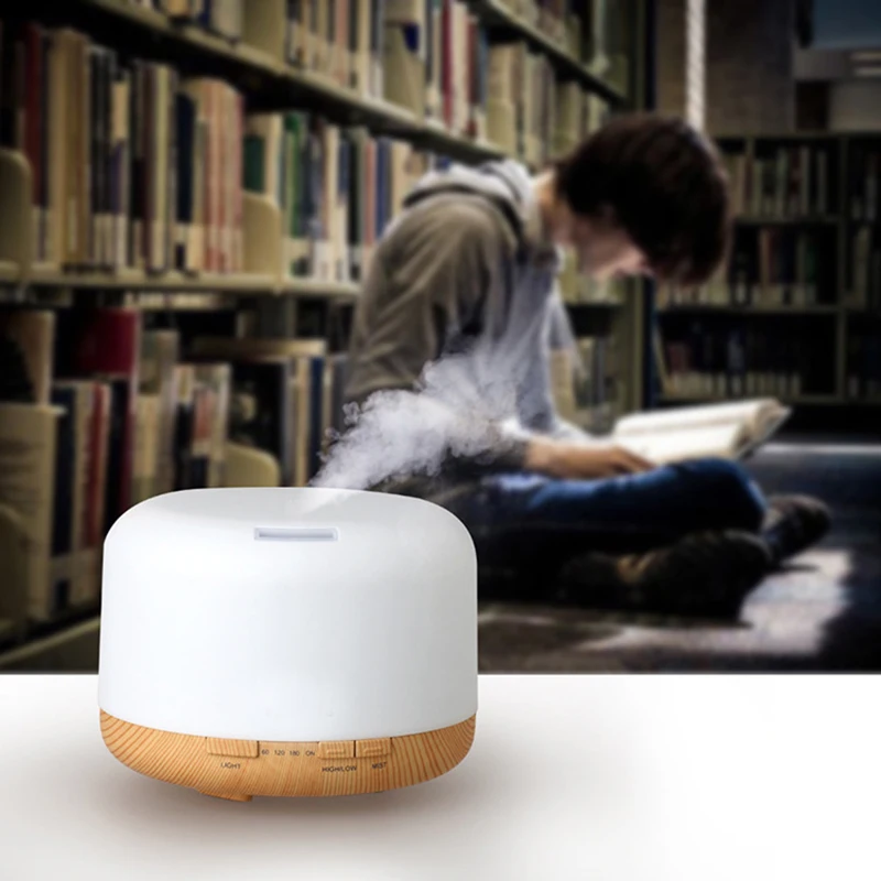 

Air Humidifier Essential Oil Diffuser 500ML Ultrasonic Cool Mist Humidifier LED Lamp Aroma Oil Diffuser Electric EU Plug