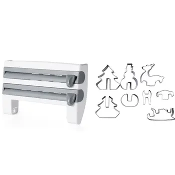 

Bathroom Toilet Sink Door Hanging Organizer Storage Hook Holder Rack with 8 Pcs 3D Christmas Cookie Cutters Set