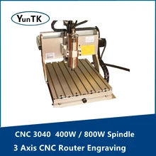 Fraiseuse CNC 3040 400W/800W, Machine de gravure sur broche, 3 axes, PCB, 220V