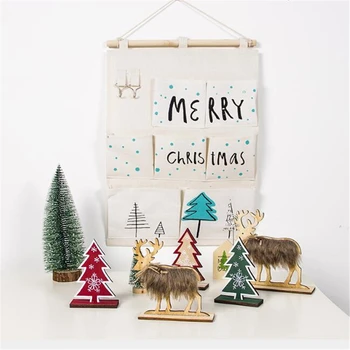 

Christmas Storage Organizers Creative Print Storage Bags Non-woven Storage Bag For Bedroom Christmas Decor Hanging Organizers