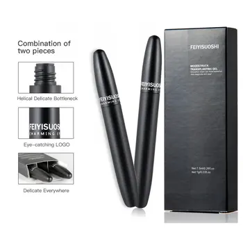 

1pc Waterproof 3d Fiber Lashes Eyelashes Mascara Double Effect of Dual-use Maquiagem Makeup Long Curly Eyelashes