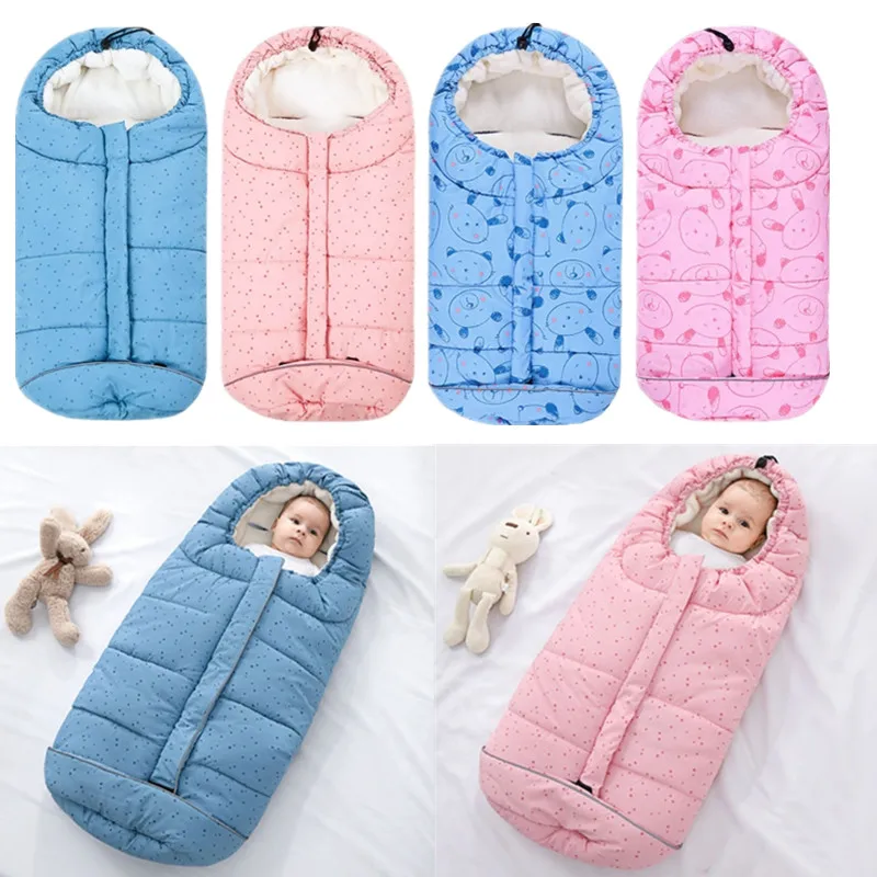 

Baby Stroller Footmuff Winter Windproof Warm Sleeping Bag Swaddle Wrap Blanket for Pram Buggy Pushchair Envelope