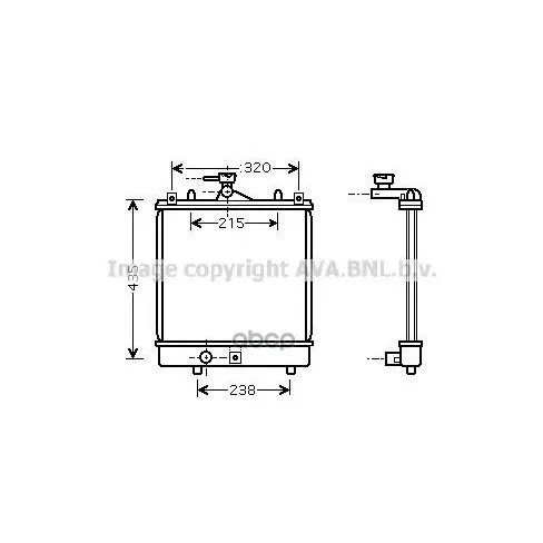 Cooling System radiator Suzuki: Ignis I 1.3 00-03 Ava. SZA2061