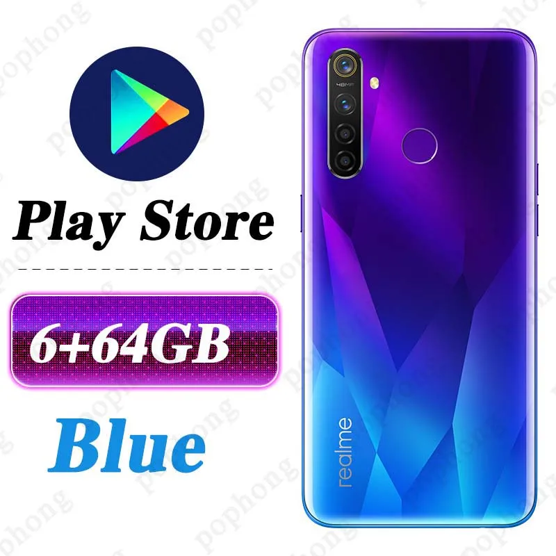 6G 64G Blue Realme Q мобильный телефон 6,3 дюймов полный экран Snapdragon 712 AIE Realme 5 Pro смартфон - Цвет: 6G 64G Blue