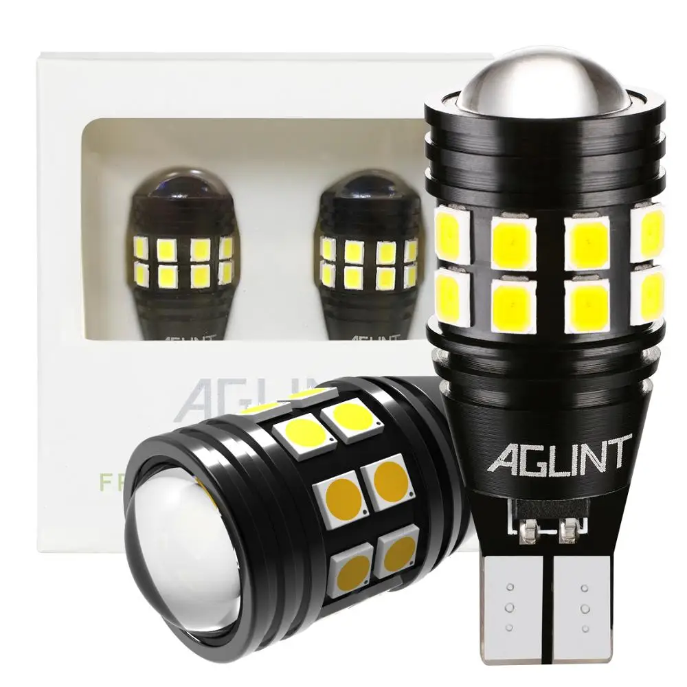 AGLINT 2 шт. светодиодный автомобильные лампы 921 912 T15 T16 W16W резервный CANBUS безошибочный