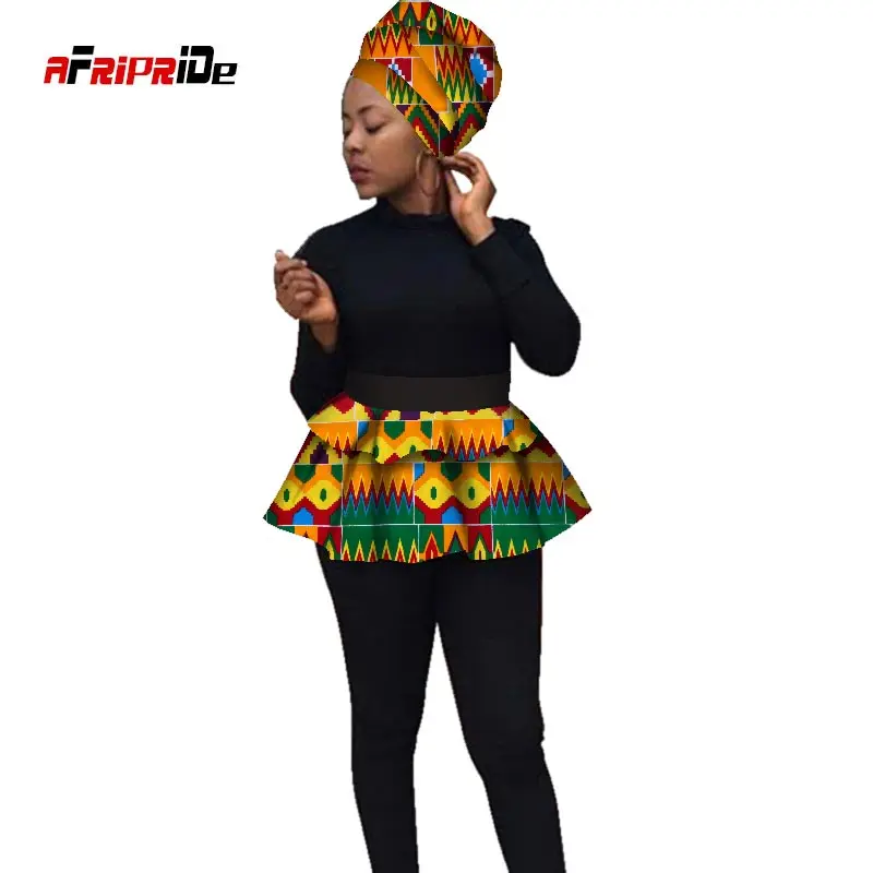 Новинка 2020 модная африканская женская накидка на голову Afripride и короткая юбка из 2