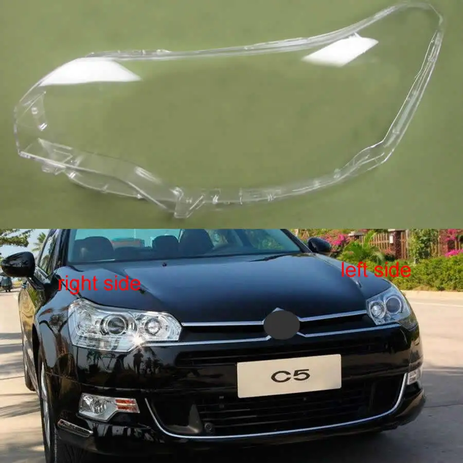For Citroen C5 2010 2011 2012 2013 2014 2015 2016 Headlight Transparent Cover Lampshade Headlamp Shell Lens Headlight Glass