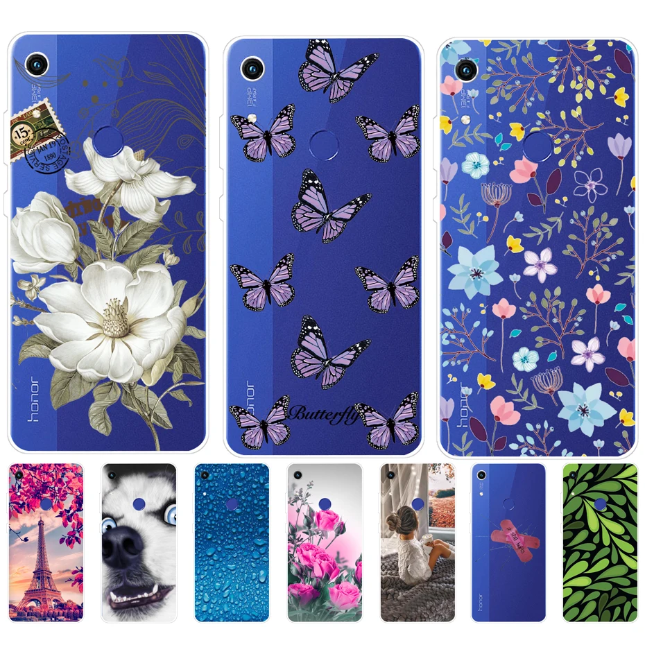 Per Honor 8A Huawei Honor 8A Prime Custodia Trasparente Morbido Silicone Tpu Cover Posteriore Su Huawei Honor 8A Jat-Lx1 Honor 8A Prime Custodia Jat-L