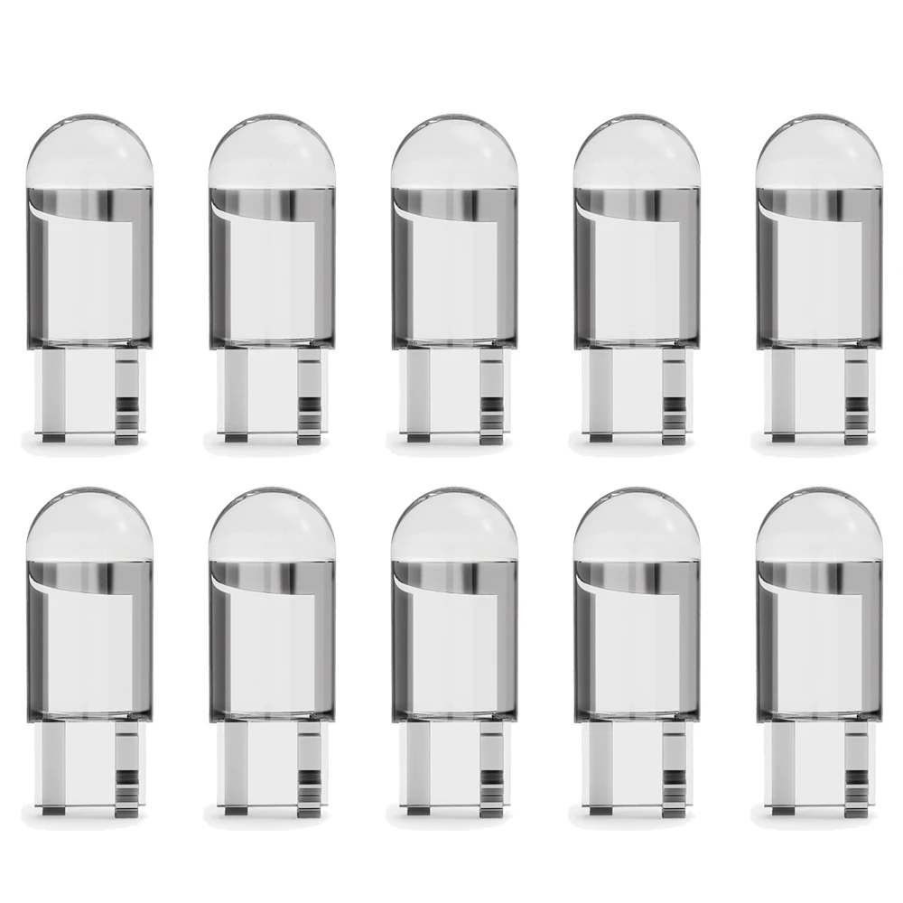 

10x 20x T10 LED W5W 194 Car Light Bulbs Clearance Light COB Demo Light Trunk Lamp Turn Signal Light COB Silica 12V Universal