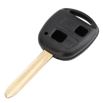 

Black ABS & Metal Uncut Replacement Blank Remote Car Key Shell Case for Toyota A16 2 Buttons Car Key Cover