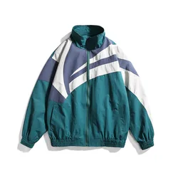 Spring Autumn Streetwear Baseball Jacket Men Patchwork College Bomber Jacket Men Oversize M-2XL Windbreaker chaqueta hombre Spring Autumn Streetwear Baseball Jacket Men Patchwork College Bomber Jacket Men Oversize M-2XL Windbreaker chaqueta hombre