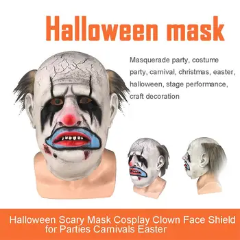 

Halloween Butcher Clown Mask Scary Mask Cosplay Clown Face Shield For Parties Carnivals Easter Terror Masker Latex Halloween Pro