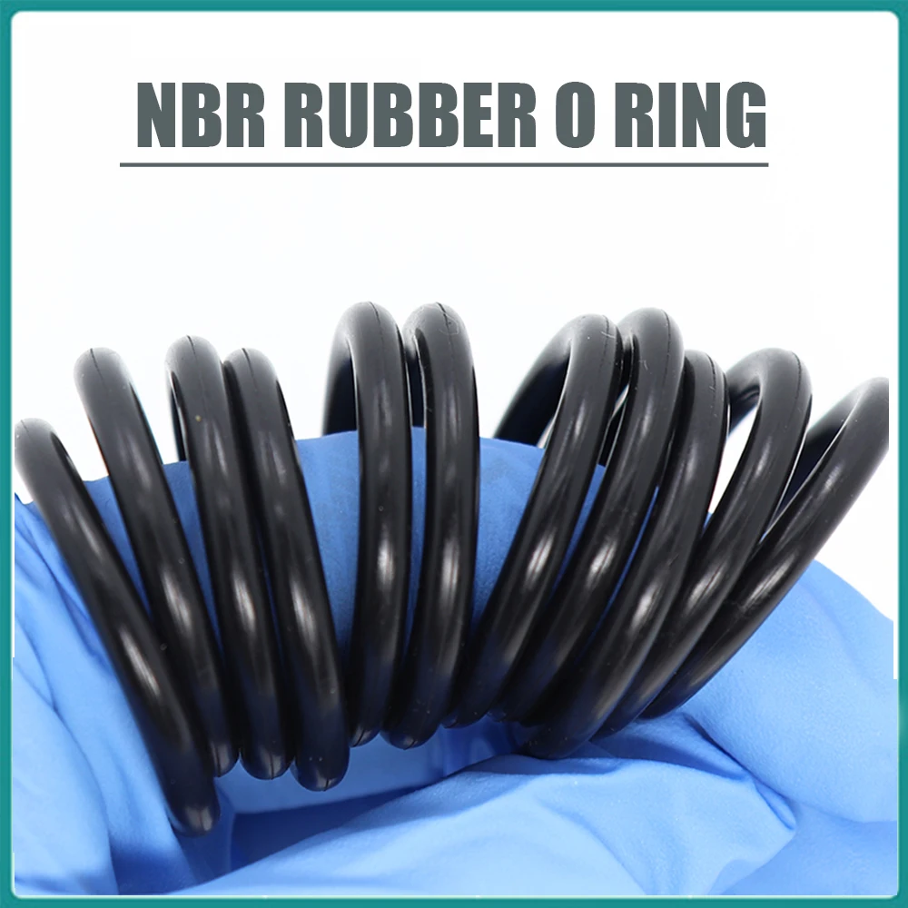 

CS6mm NBR Rubber O RING OD 255/260/265/270/275/280/285/290/300*6 mm 5PCS O-Ring Nitrile Gasket seal Thickness 6mm ORing