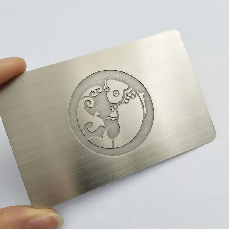 Горячая кредитная и визитная карточка Размер дешевая нержавеющая стальная металлическая карточка пустая