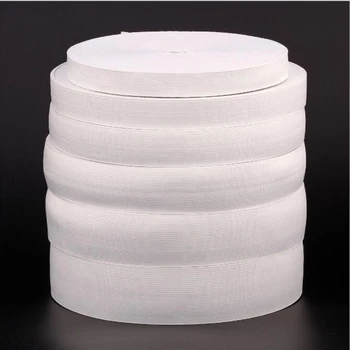 

Elastic Bands White And Black 42 Meters 25/30/35/40/45/50mm Nylon Elastic Bands For Clothes Garment Sewing Accessories