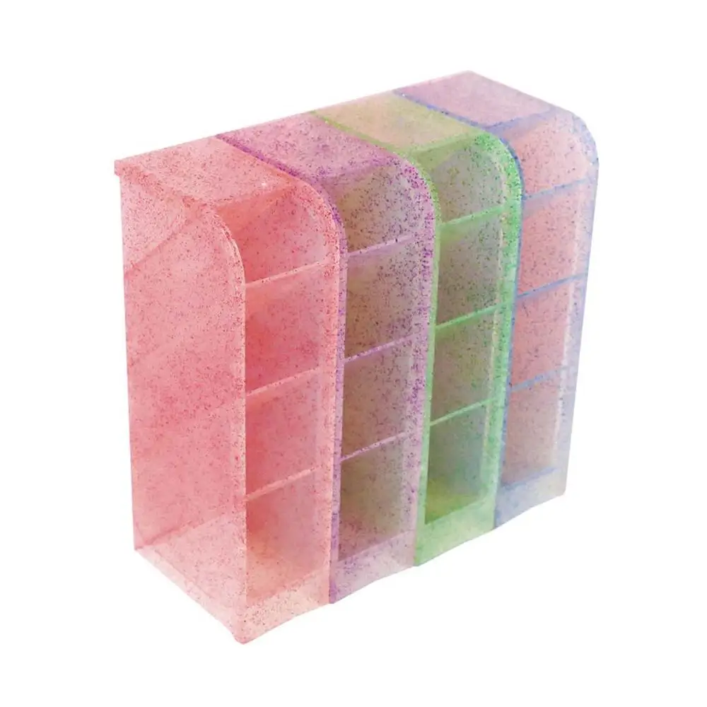 

Large Capacity Multi-function 4 Grids Desktop Pen Holder Office School Stationery Storage Case Box Pencil Makeup Organizer Stand