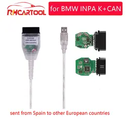 OBD2 для BMW INPA K + CAN с переключателем FTDI FT232RL чип OBD2 кабель диагностический INPA K + DCAN Поддержка K линии для BMW от 1998 до 2013