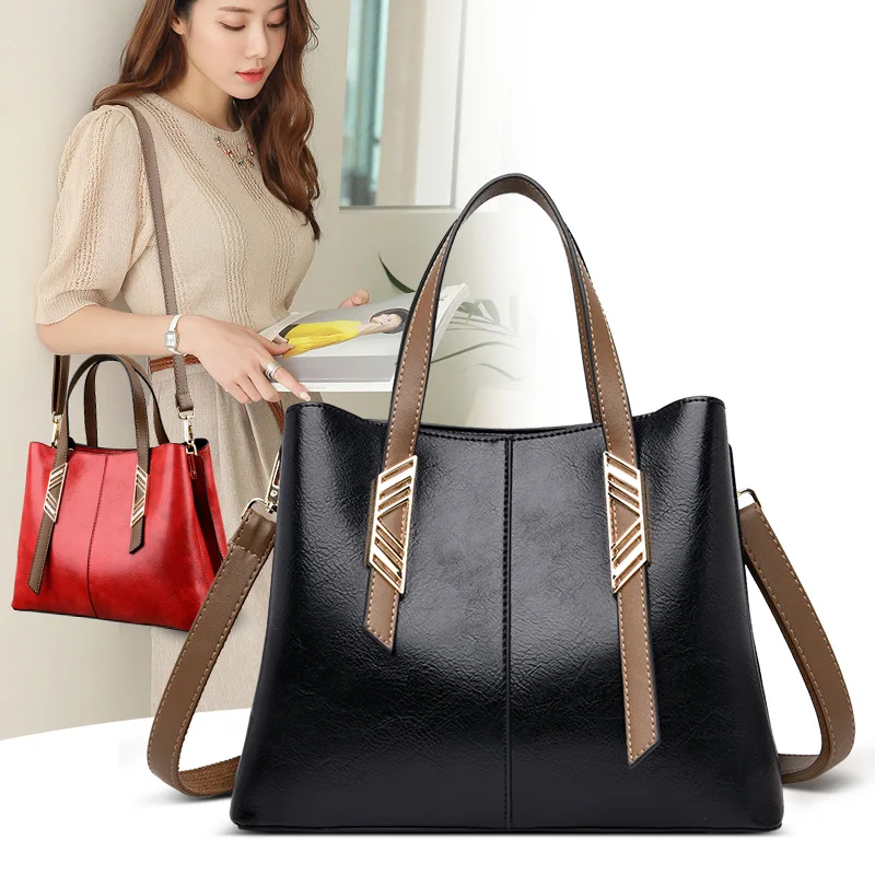 

Luxury Handbags Women Bags Designer 2020 Big Solid Leather Tassel Crossbody Shoulder Bags For Women Messenger Ladies luis vuiton