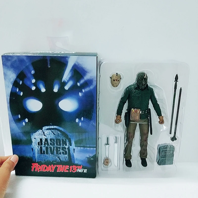 18 см NECA оригинальная пятница 13-я часть 6 VI Jason Lives Voorhees конечная фигурка модель игрушки кукла для подарка