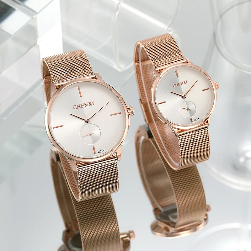 Высококачественные водонепроницаемые кварцевые часы Ультратонкие мужские для